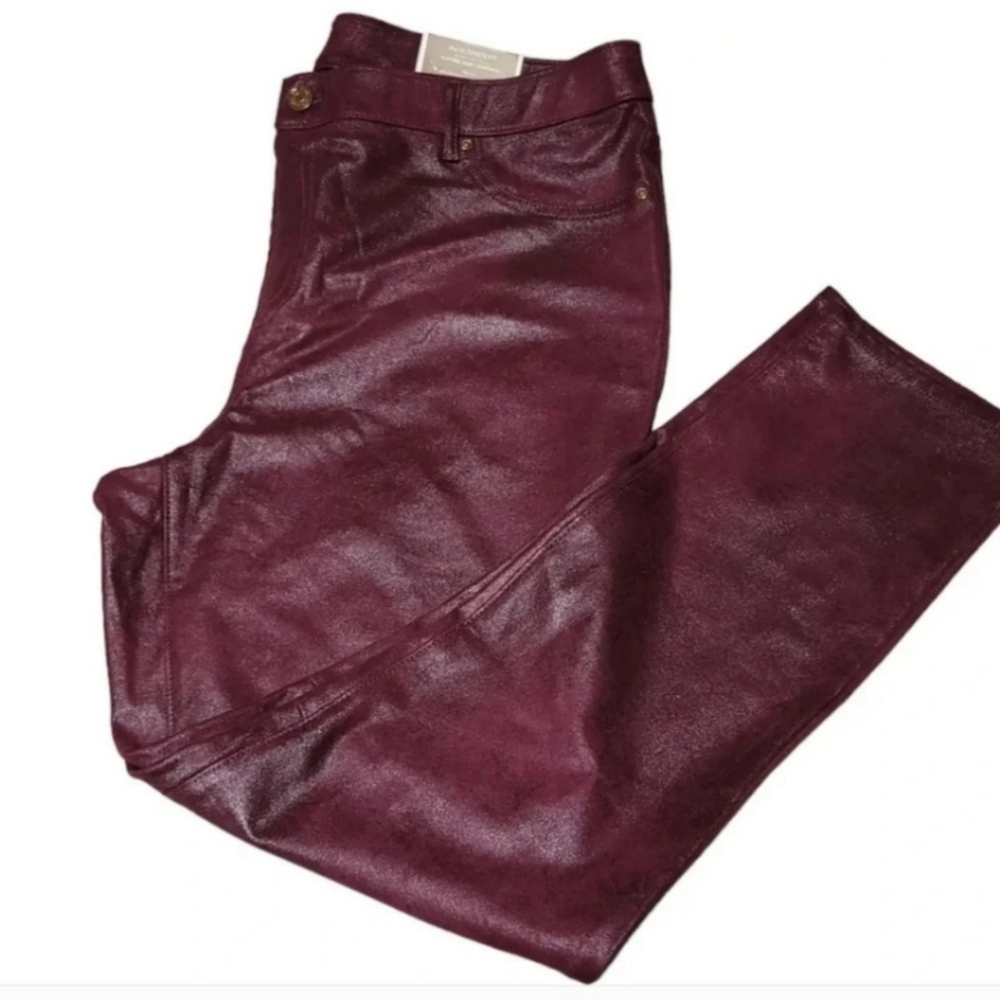 NWT Chico’s Faux Suede Knit Pull On Pants Monrovia Size 3 (16 - Picture 5 of 8